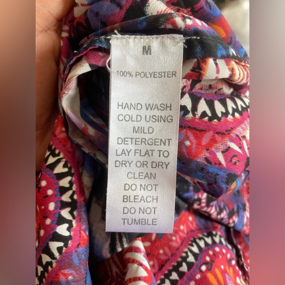 Alberto Makali Beaded Chain Printed Maxi Dress Size M - Picture 8 of 8